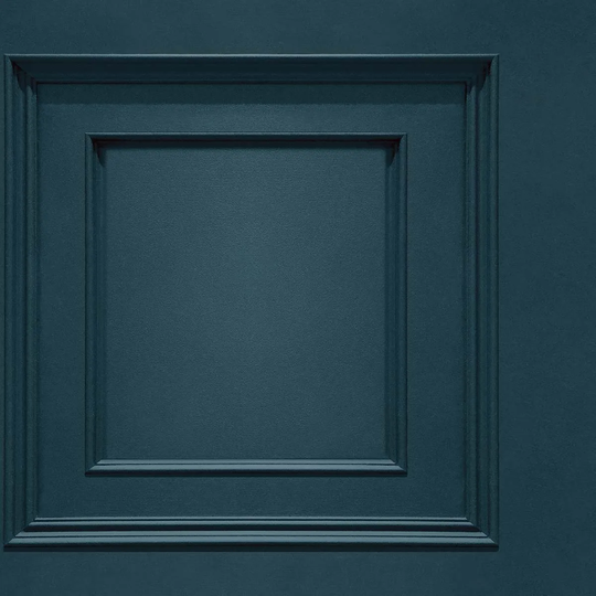 Belgravia Decor Oliana Panel Navy Wallpaper