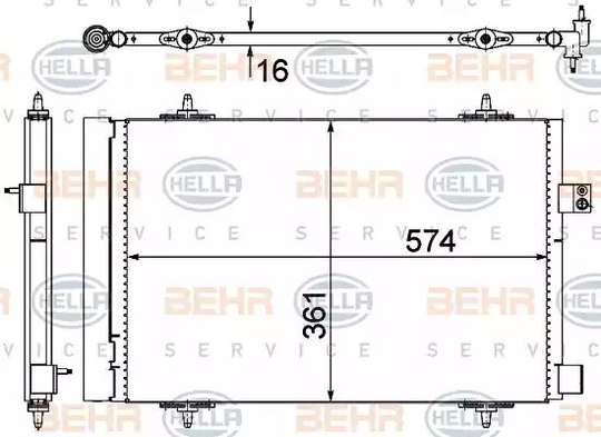 Condenser Air Conditioning 8FC351319-451 by BEHR
