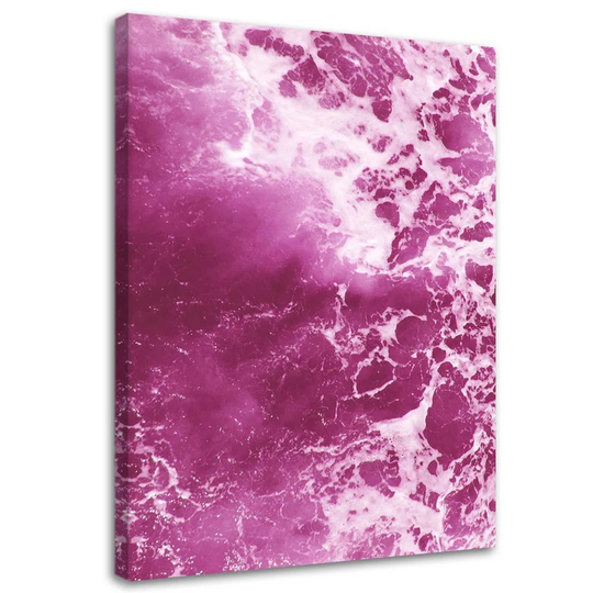 Canvas Print Abstraction Pink Wave