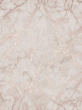 Fine Décor Fine Decor Marblesque Metallic Marble Rose Gold Wallpaper