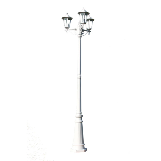 3 -Light 215cm H Lamp Post