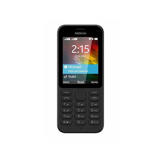 (Unlocked, Black) Nokia 215 Single Sim | 8MB | 8MB RAM