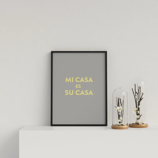 Typography Mi Casa V8 Y On Gr