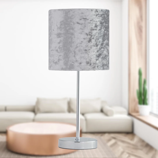 Thomaston 35Cm Polished Chrome Table Lamp