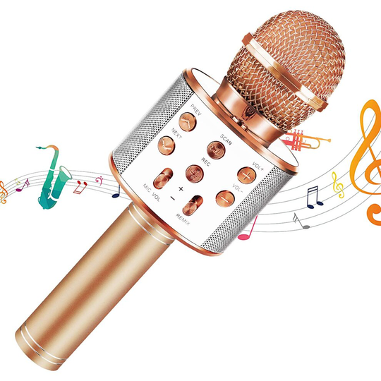 Bluetooth Microphone Birthday Gifts 4 12 Year Children Singing New