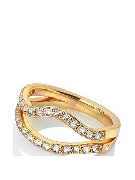 Hot Diamonds X Jac Jossa Extravagance Ring, Gold, Size M, Women