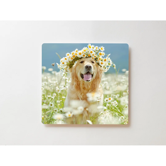 Backlight Motive Wall Picture Dog Goldenretriver Magnetic Cork Board