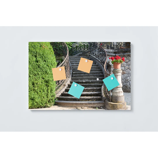 Stairs Magnetic Wall Mounted Cork Board