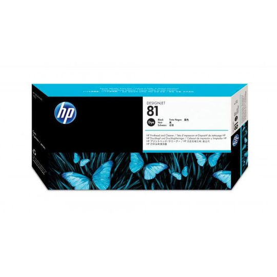 HP 81 Black Original Printhead & Printhead Cleaner For use with - Designjet 5000/PS & 5500/PS - C4950A