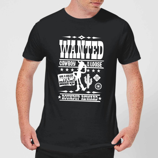 Toy Story Wanted Poster Men's T-Shirt - Black - XS - Black