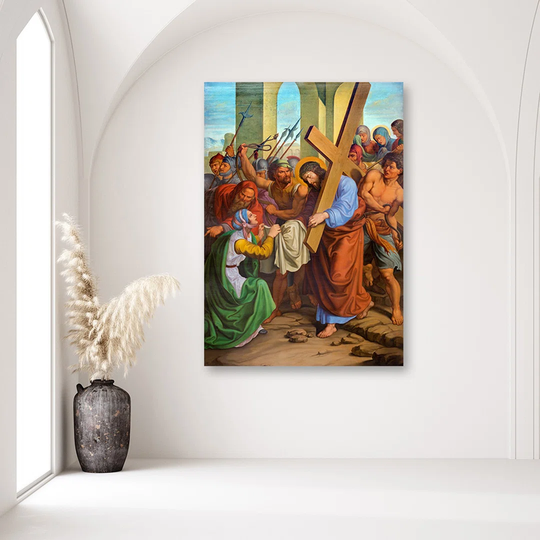 Canvas Print REPRODUCTION Jesus The Way Of The Cross