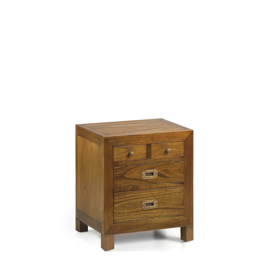 Guildhall 4 Drawer Bedside Table