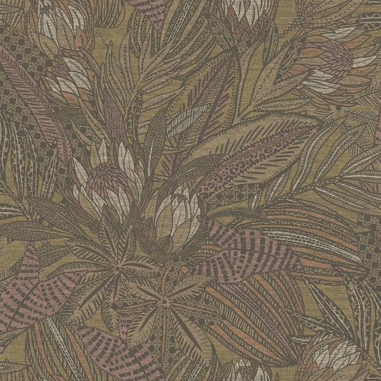 Holden Decor Susara Ochre Wallpaper