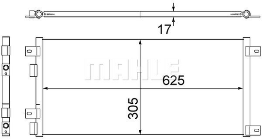 Condenser Air Conditioning 8FC351305-681 by BEHR