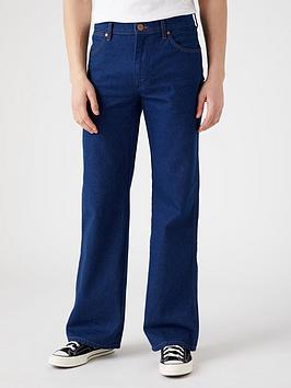 Wrangler Fox Slim Fit Bootcut Jeans - Blue