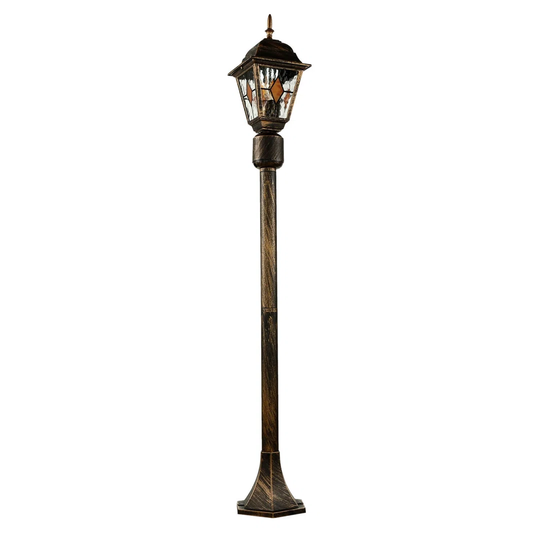 Behr Black Copper 1-Light 112Cm H Hardwired Lamp Post