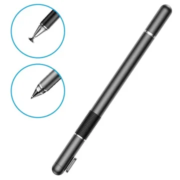 Baseus 2-in-1 Capacitive Touchscreen Stylus and Ballpoint Pen - Black