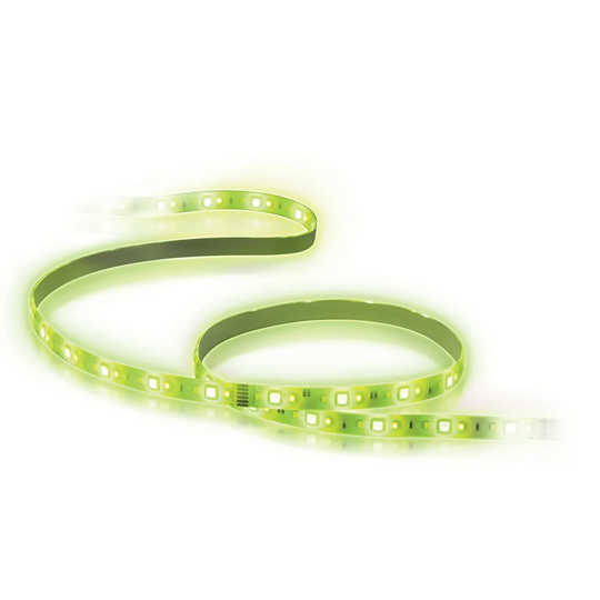 4lite WiZ Connected LED Smart Strip Light Wifi & Bluetooth 2m Starter Kit with Colour Changing, Tuneable White & Dimmable