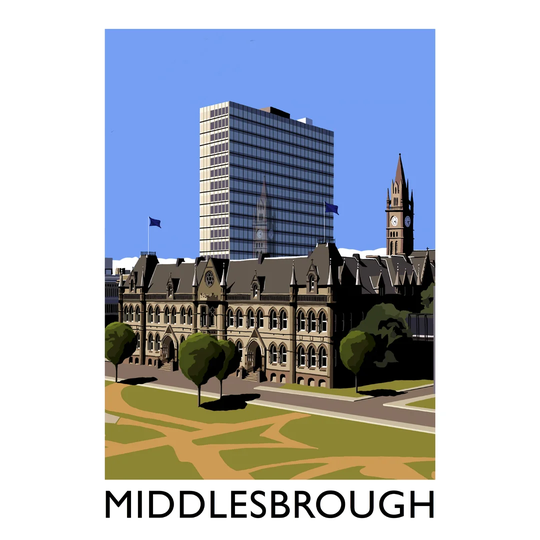 'Middlesbrough 2' Graphic Art