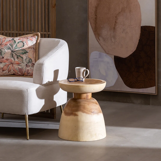 Cem Suar Wood Side Table