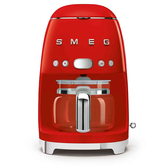 Smeg DCF02RDUK 50s Retro Style 1050W Drip Filter Coffee Machine - Red