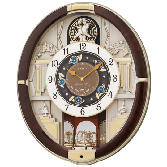 Seiko Analogue Melodies in Motion Wall Clock - 12 Melodies