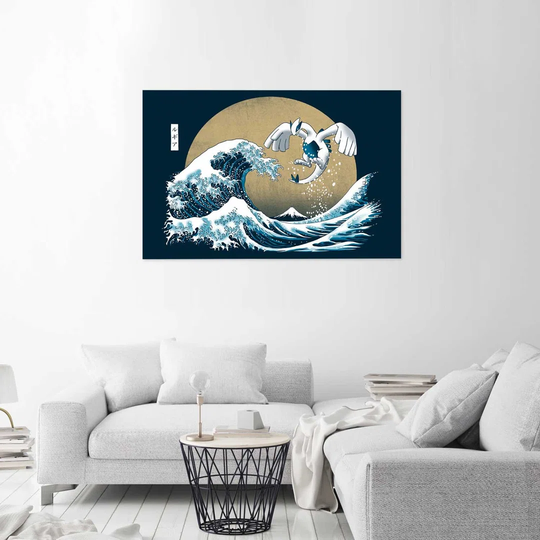 Poster, Tsunami - Japanese Motif