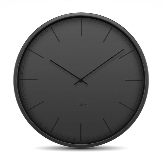 Huygens Tone Index Clock - Black/45Cm