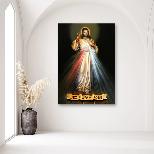 Canvas Print Merciful Jesus I Trust In You