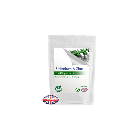 High Strength Zinc 15mg & Selenium 200mcg - 120 Tablets - UK (V)