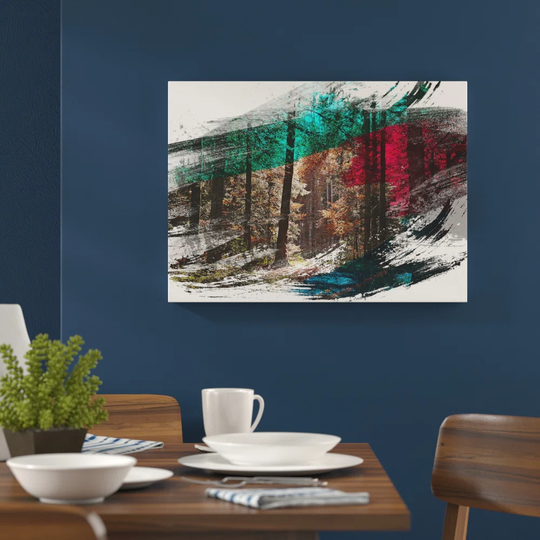 'Landscape Autumn Forest Woodland' Graphic Art Print Poster