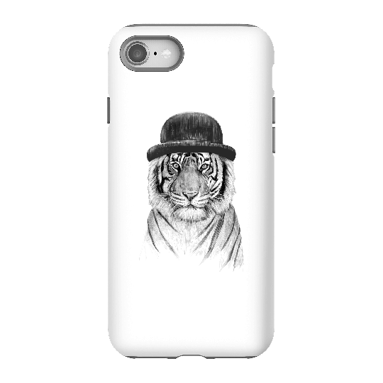 Balazs Solti Tiger In A Hat Phone Case for iPhone and Android - iPhone 8 - Tough Case - Matte