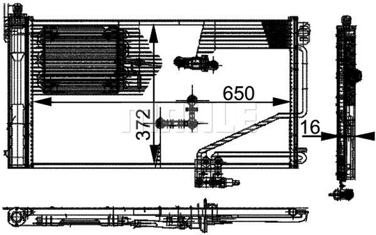 Condenser Air Conditioning 8FC351301-341 by BEHR