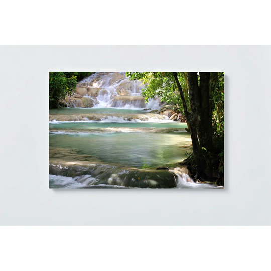 Waterfall Motif Magnetic Wall Mounted Cork Board