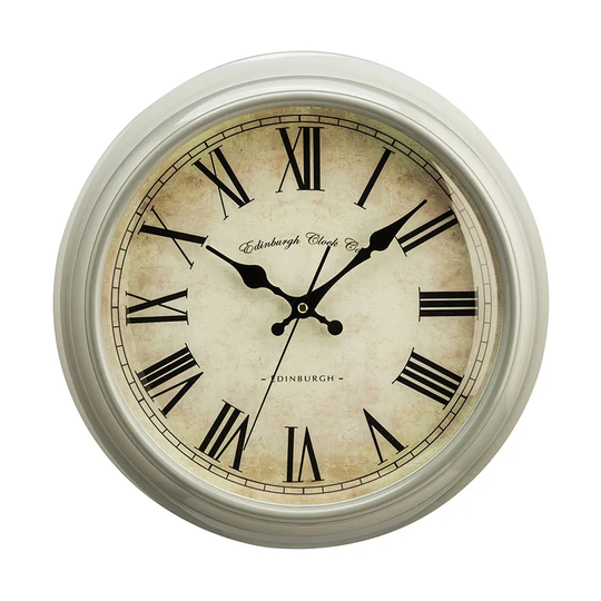 Premier Housewares Plastic Wall Clock - Vermont Grey