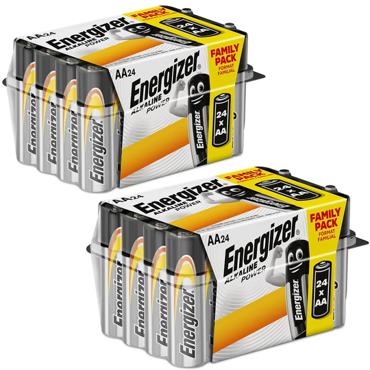 Energizer AA Alkaline Power Batteries - 48 Pack