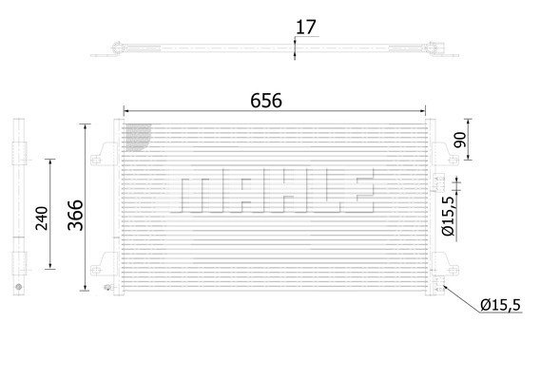 Condenser Air Conditioning 8FC351301-644 by BEHR