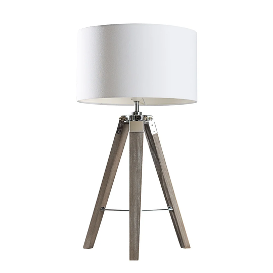 Bella Vista 50Cm Silver Tripod Table Lamp