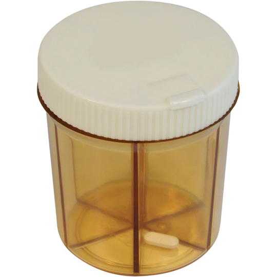 Aidapt Large Pill/Vitamin Dispenser - Orange & Cream