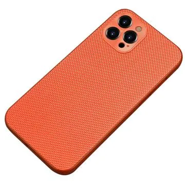 iPhone 14 Pro Nylon Coated TPU Case - Orange