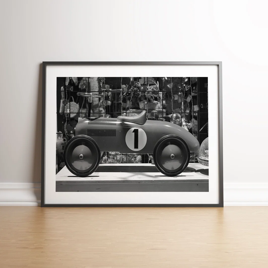 Retro Pedal Car by Vouvart - Picture Frame Photograph