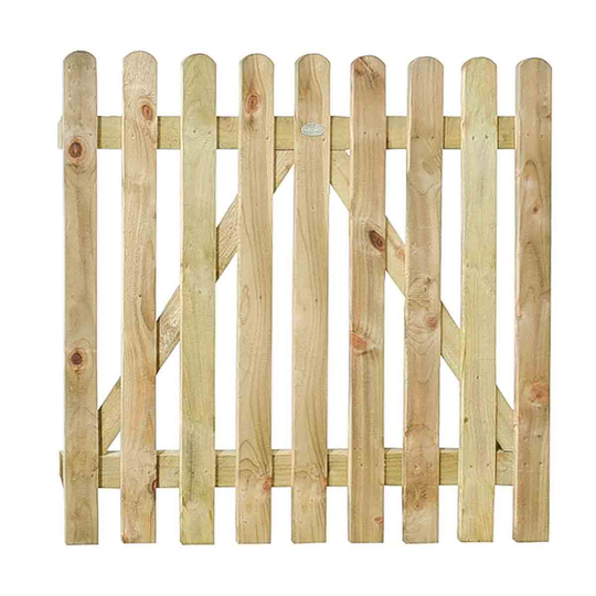 Forest Garden 2'11'' x 3'3'' (90 x 100cm) Heavy Duty Pale Gate