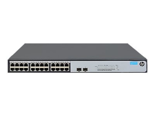 HPE 1420-24G-2SFP+ 10G Uplink Switch - 24 Ports - Unmanaged - Rack-mountable