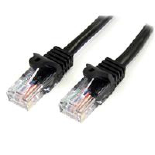 StartTech Cat5e Patch Cable With Snagless Rj45 Connectors 3m Black