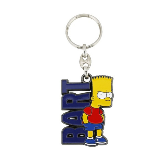 The Simpsons Bart Simpson - BART Enamelled Licensed Keychain-Keyring