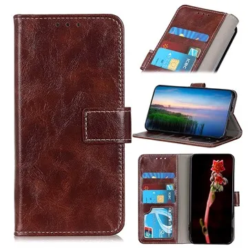 Nokia 5.3 Wallet Case with Magnetic Closure - Brown