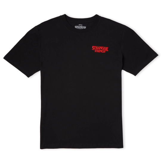 Stranger Things Poster Oversized Heavyweight T-Shirt - Black - S - Black