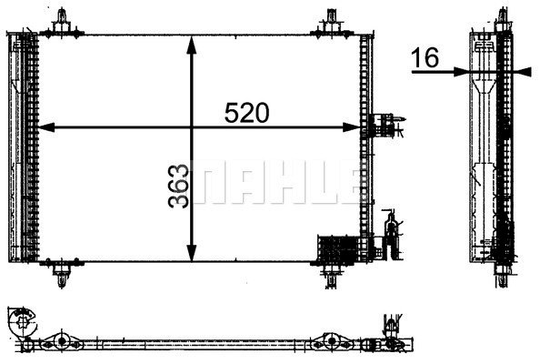Condenser Air Conditioning 8FC351301-031 by BEHR