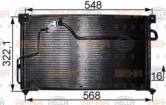 Condenser Air Conditioning 8FC351301-131 by Hella
