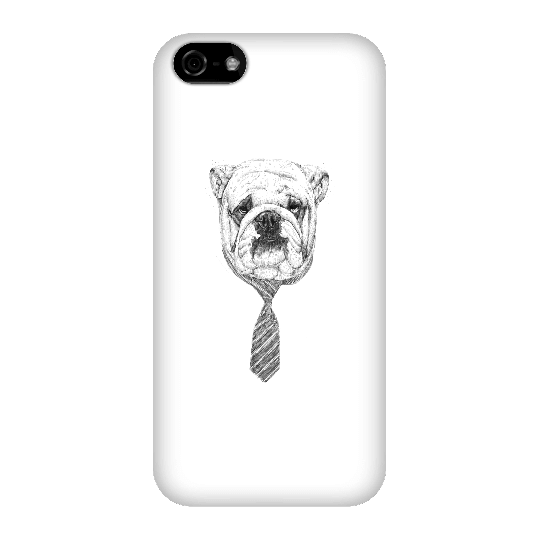 Balazs Solti Suited And Booted Bulldog Phone Case for iPhone and Android - iPhone 5C - Snap Case - Matte